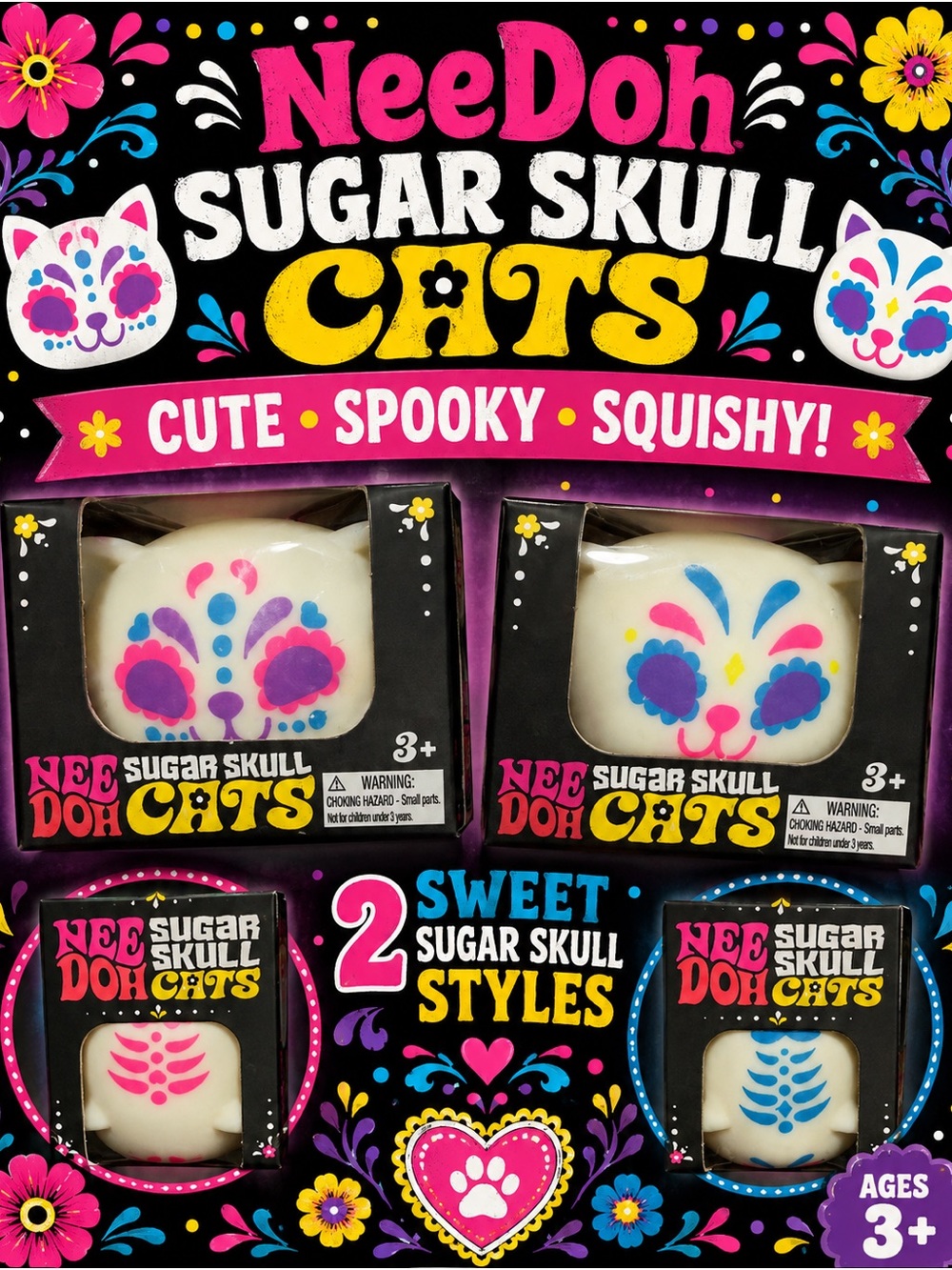 Needoh Sugar Skull Cats (pick one)